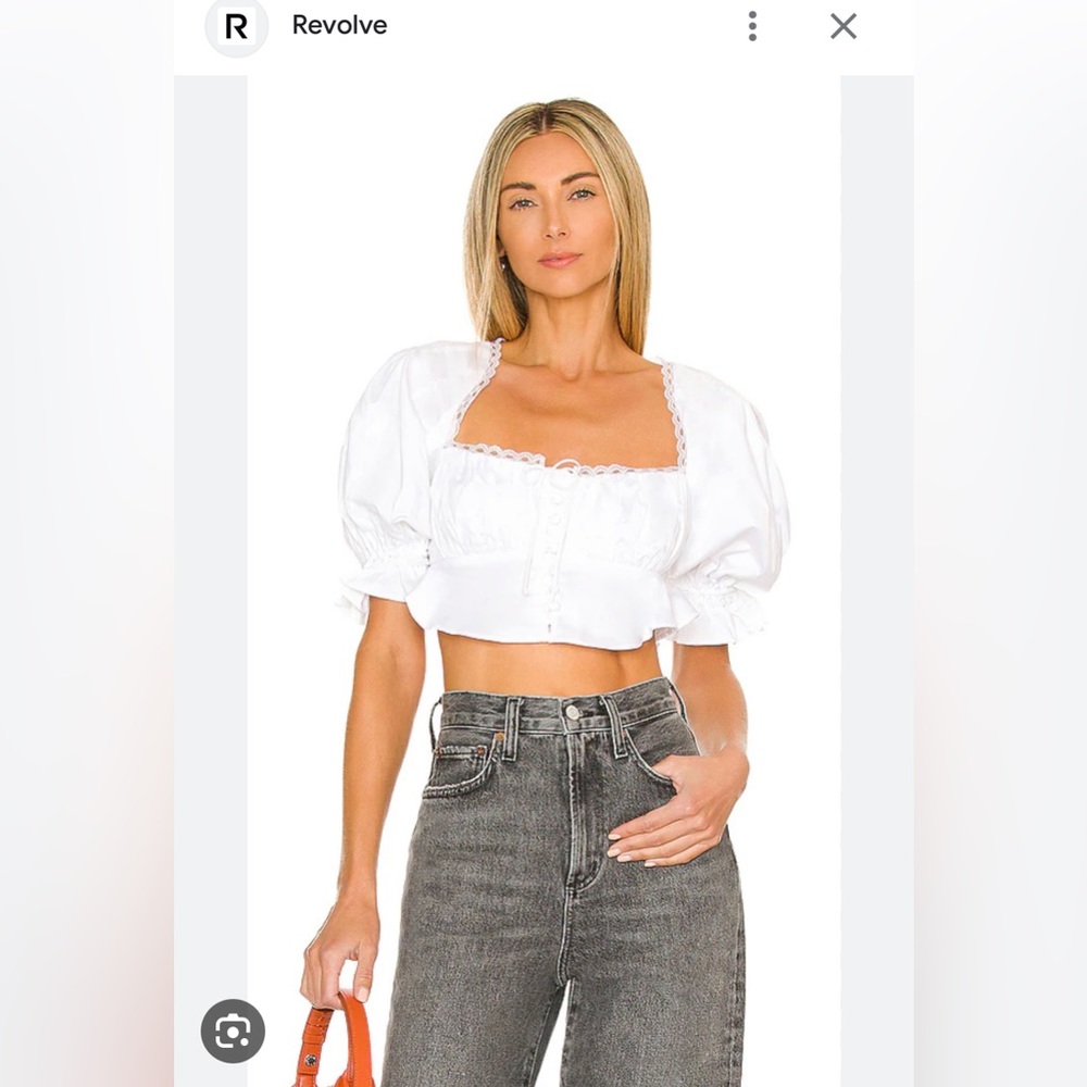 For Love & Lemons Carey Crop Top